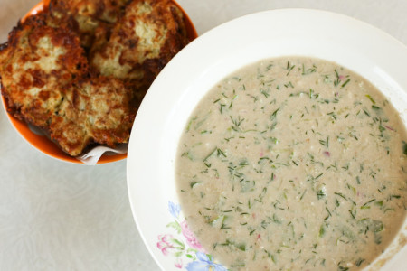 Веганская окрошка