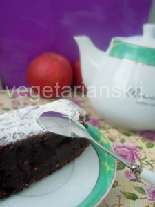 Вегетарианский (веганский) шоколадный пирог