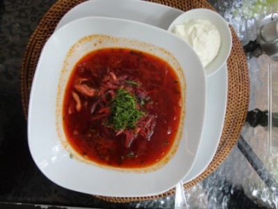 борщ с грибами