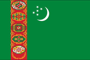 Флаг Туркменистан